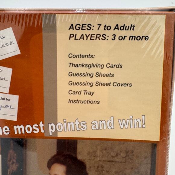 Vintage The Thanksgiving Game, Guess Who is Thankful for What NOS - Picture 4 of 7